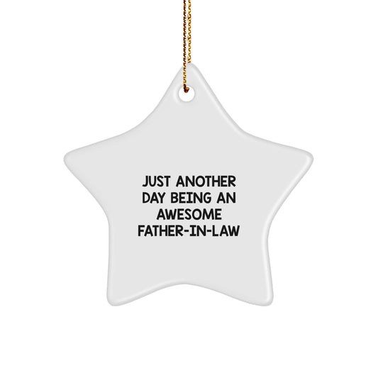 Father-in-Law Keepsake Christmas Ornament for Him Awesome Gift - Image 1