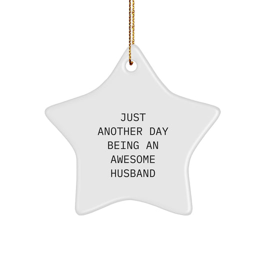 Husband Treasure Star Ornament for a Son Bright Memory Christmas Gift - Image 1
