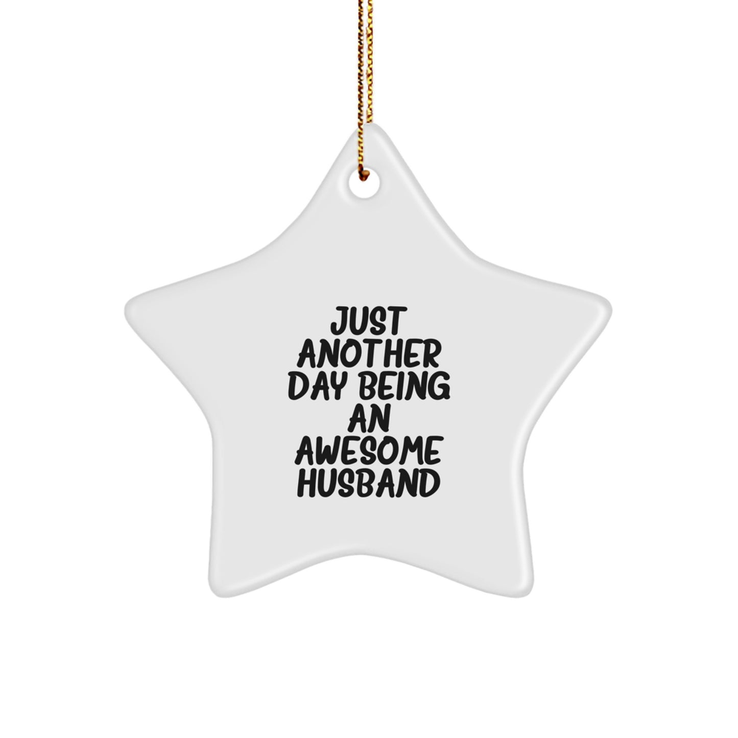 Favorite Beloved Husband Star Ornament for a Sibling Christmas Gift - Image 1