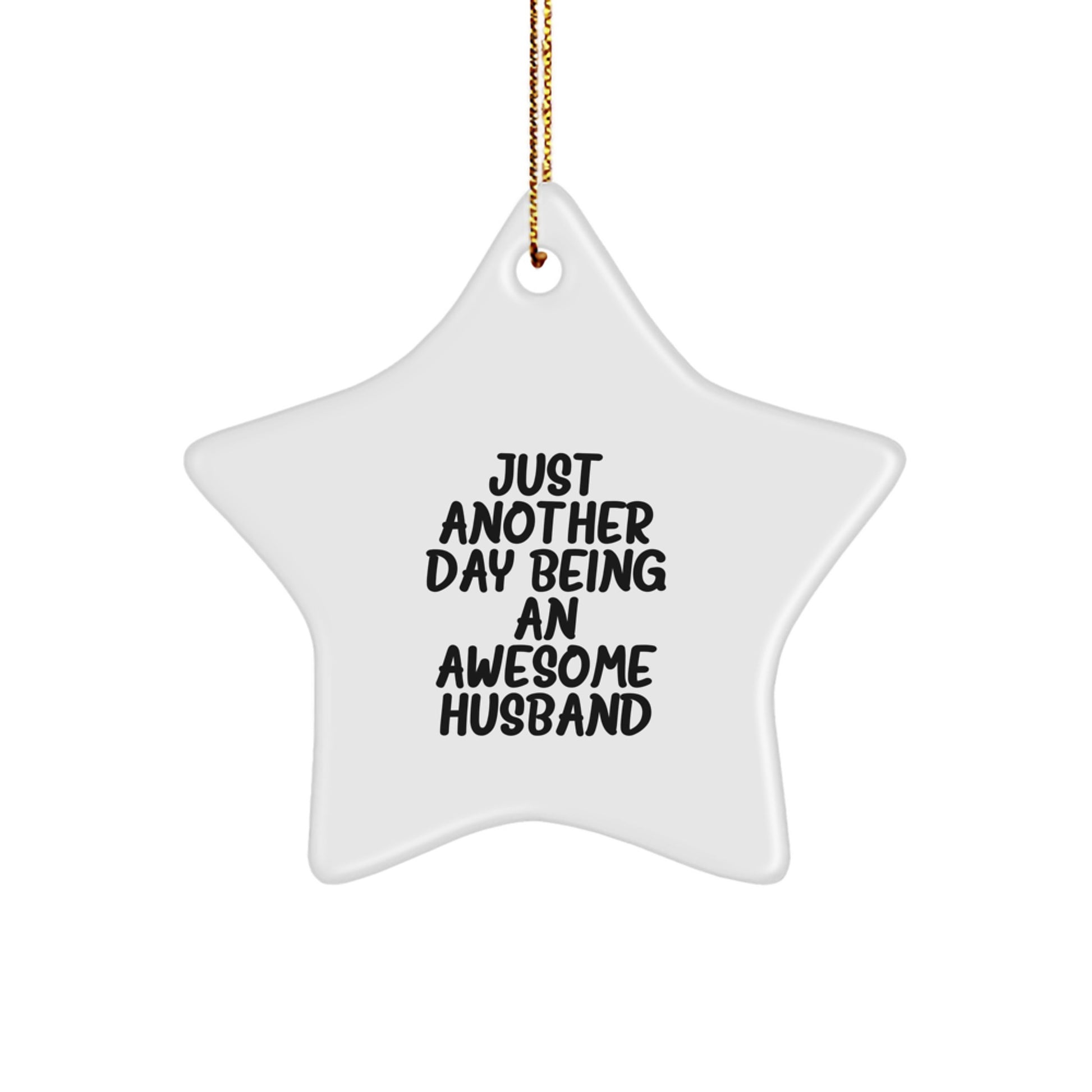 Favorite Beloved Husband Star Ornament for a Sibling Christmas Gift - Image 1
