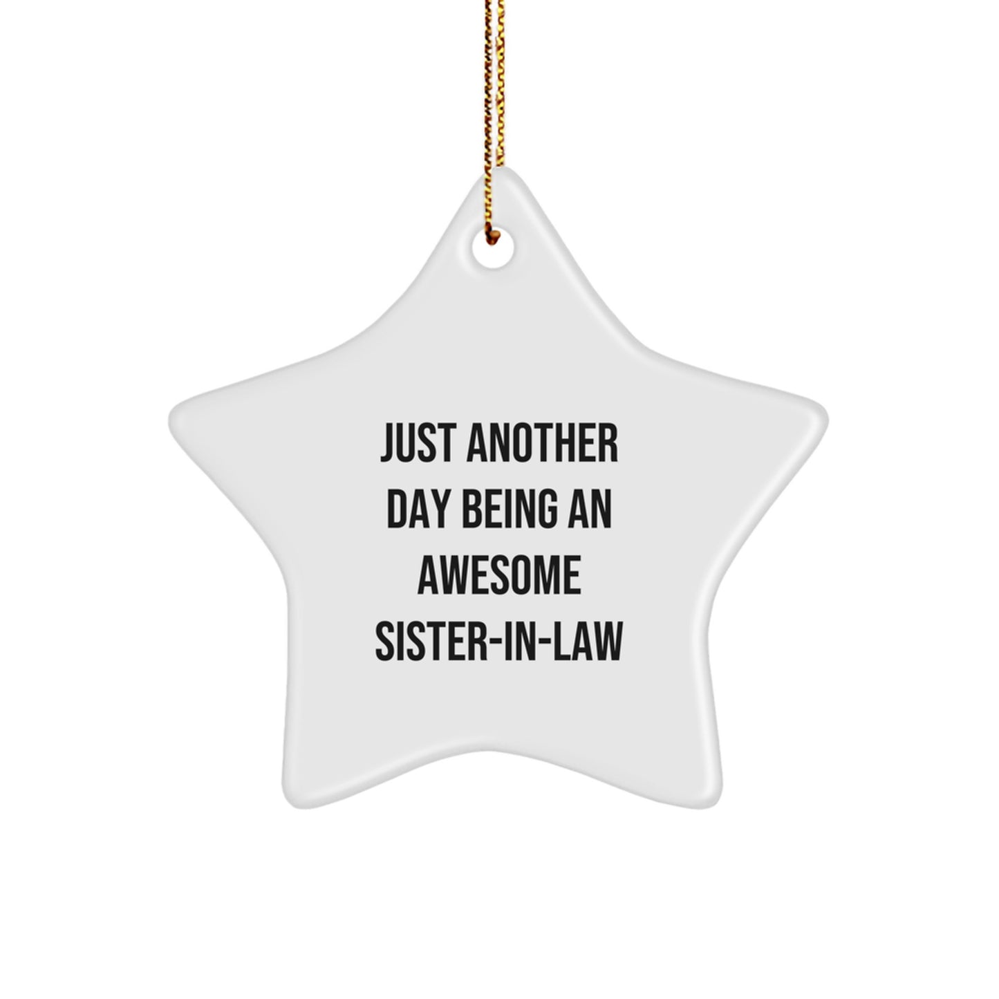 Sister-in-law Keepsake Christmas Ornament Gift for Him - Image 1