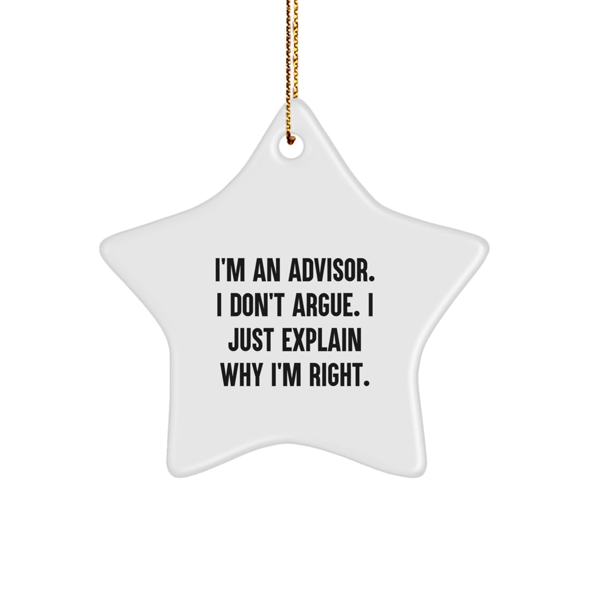 Advisor Keepsake Christmas Ornament for Him Gift - Image 1