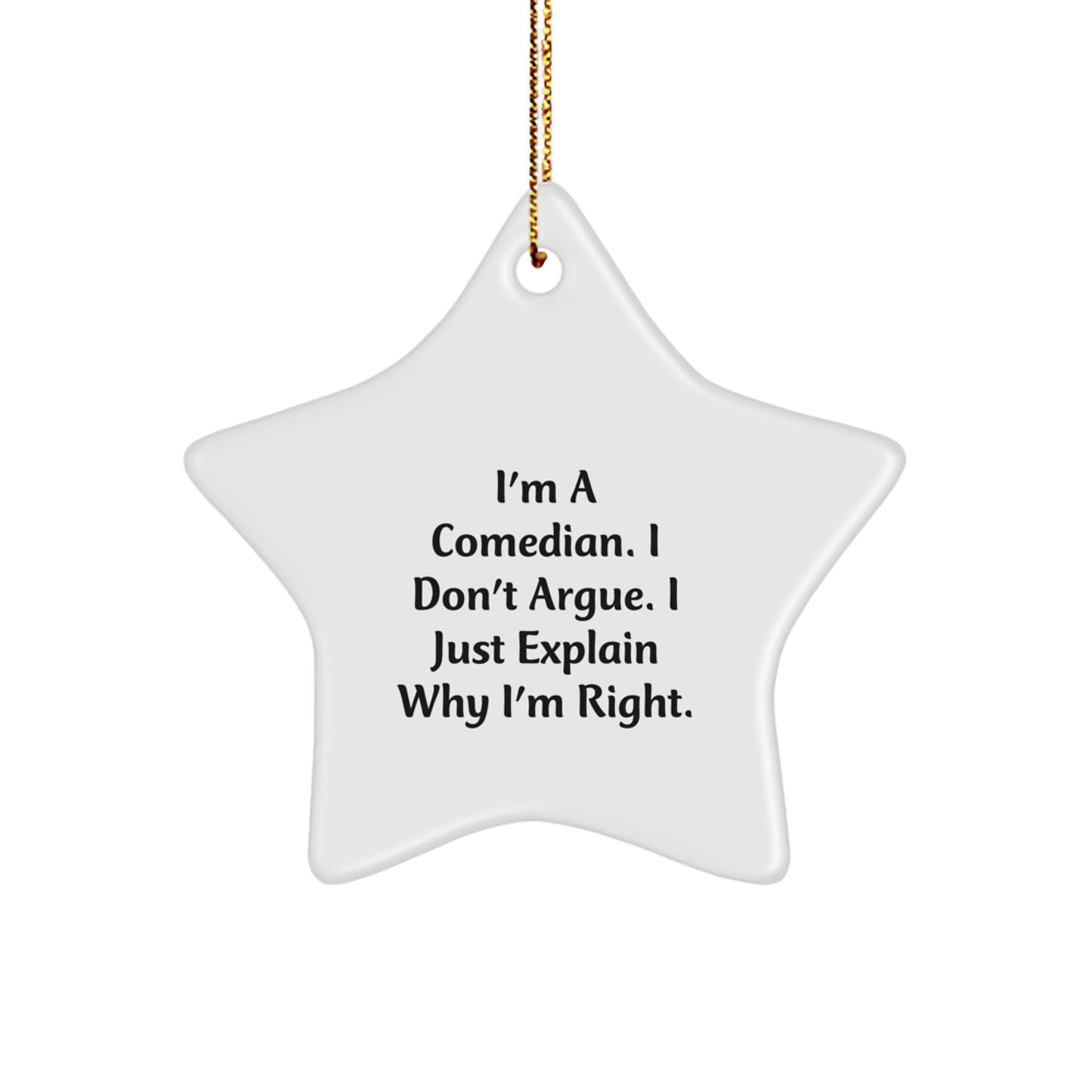 Funny Comedian Star Ornament Gifts from Friends to Comedians for Christmas Unique Ideas - Image 1