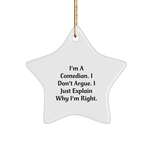 Funny Comedian Star Ornament Gifts from Friends to Comedians for Christmas Unique Ideas - Image 1
