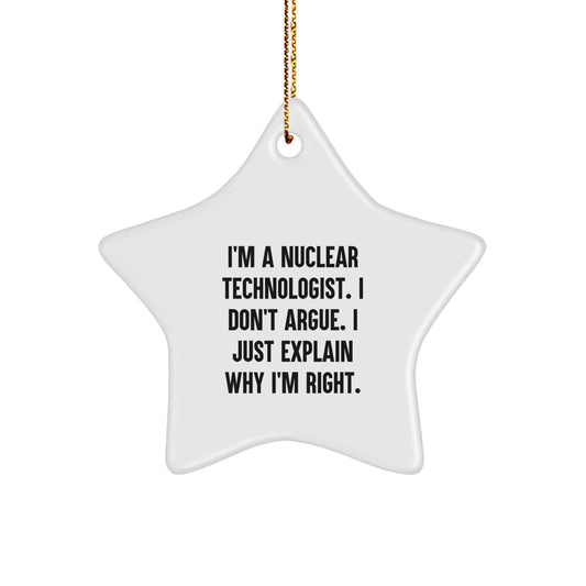Nuclear Technologist Christmas Ornament Gift for Family Treasure - Image 1