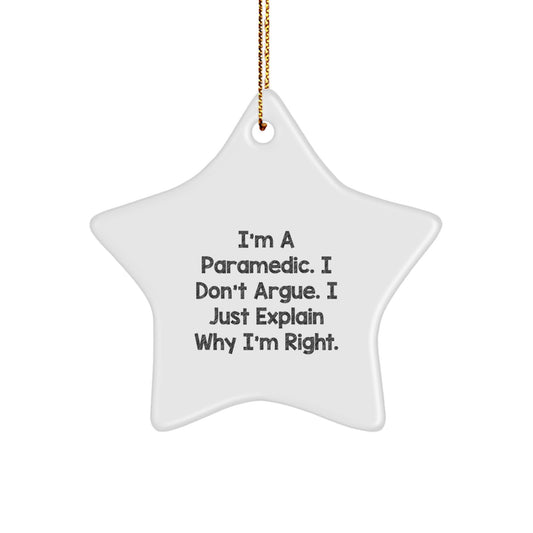 Funny Rescue Worker Gifts, Star Ornament for Men, Rescue Worker Christmas Unique Gifts from Friends to Rescue Worker, Inspirational Rescue Worker Quote Christmas Unique Gifts - Image 1