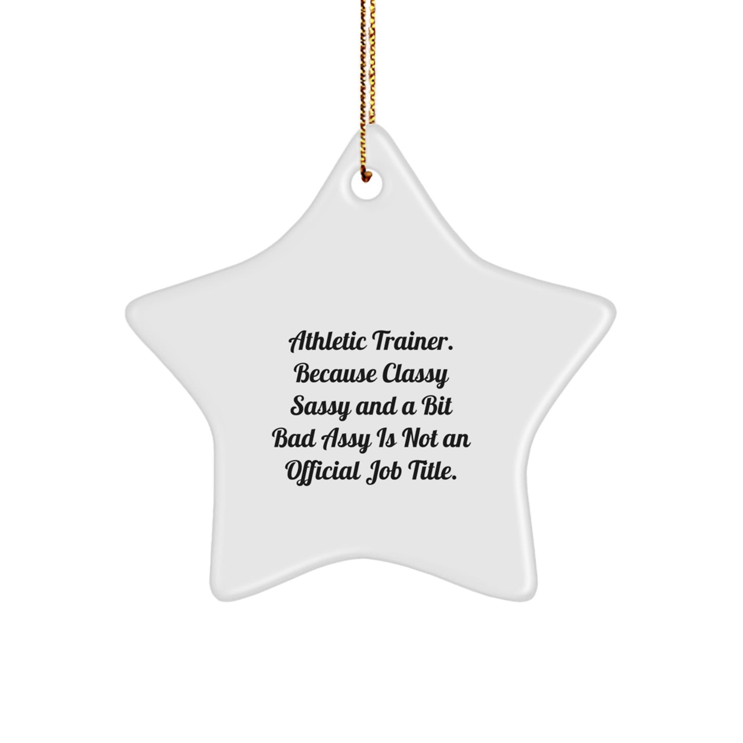 Athletic Trainer Star Ornament Collectible for Neighbors Christmas Gift - Image 1