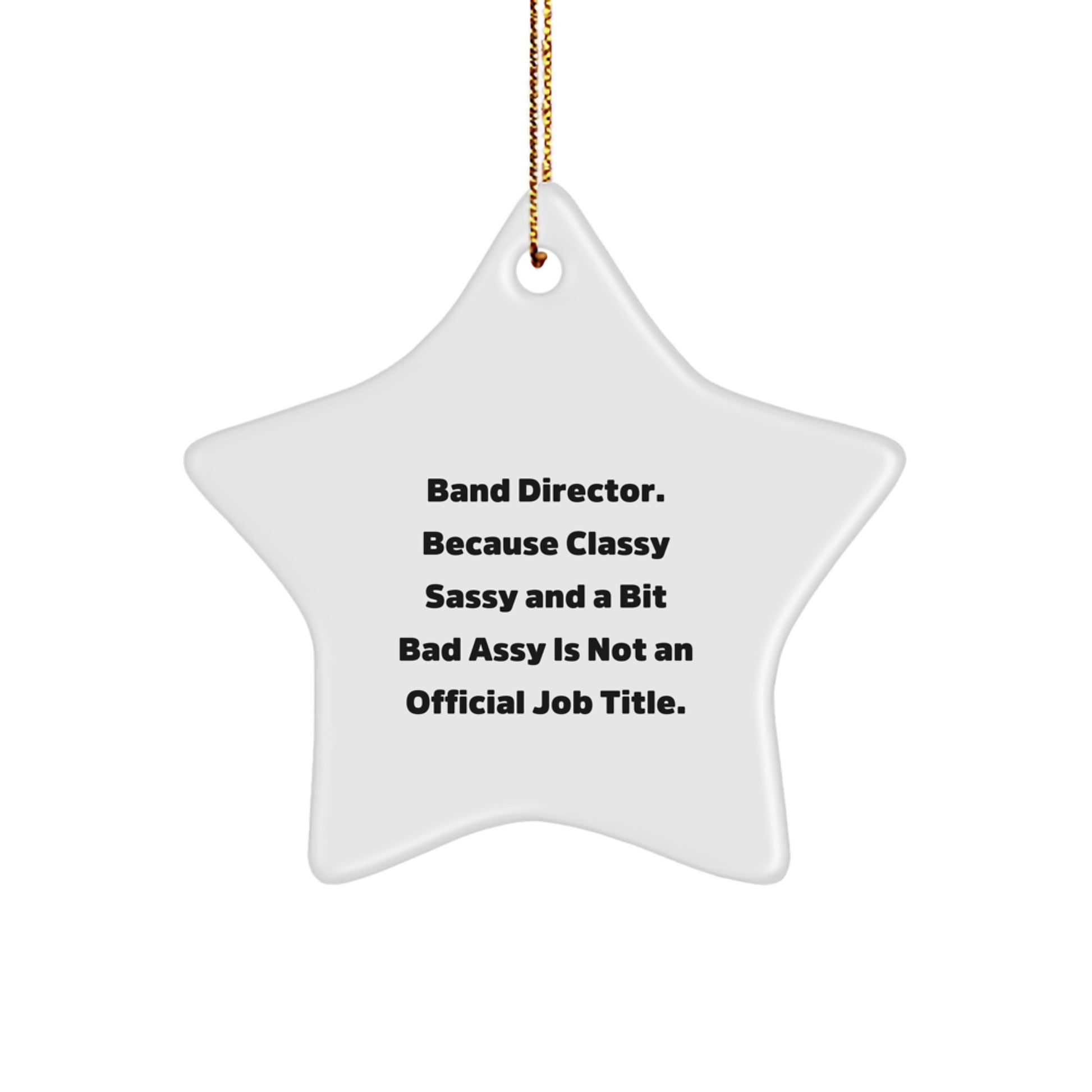 Band Director Keepsake Christmas Ornament for Him Gift - Image 1