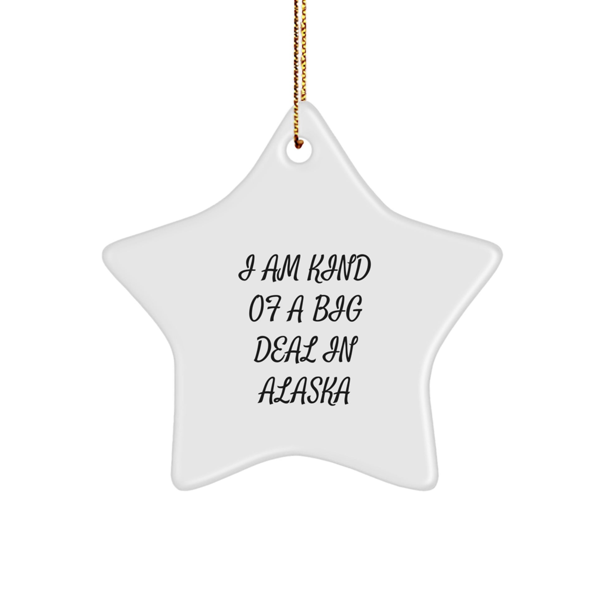 Alaska Star Ornament Gifts from Men to Women Funny Christmas Decorations I Am Kind Of A Prime Selection In Alaska - Image 1
