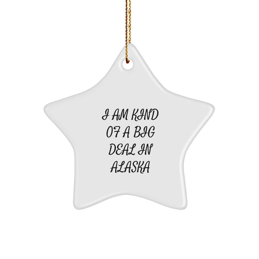 Alaska Star Ornament Gifts from Men to Women Funny Christmas Decorations I Am Kind Of A Prime Selection In Alaska - Image 1