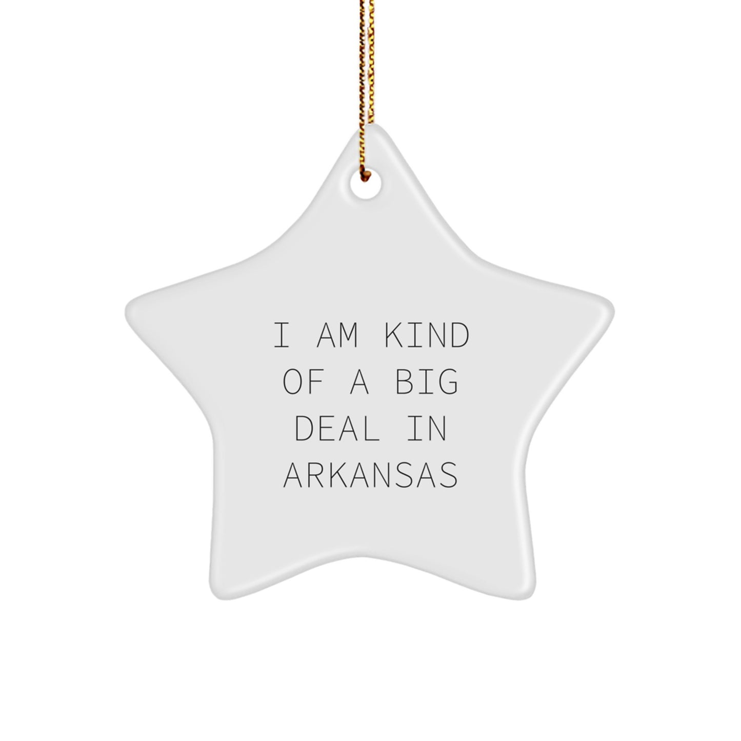 Funny Arkansas Star Ornament Gifts from Men to Family Members for Christmas Unique Decorations - Image 1