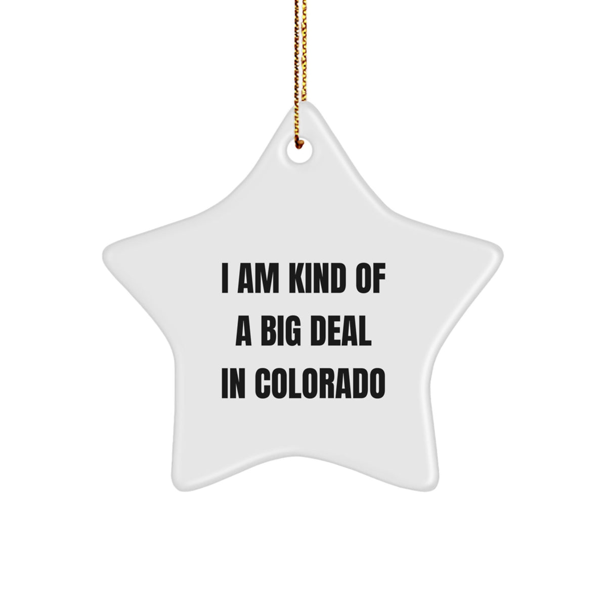 Colorado Star Ornament Treasure for Family Christmas Gift - Image 1