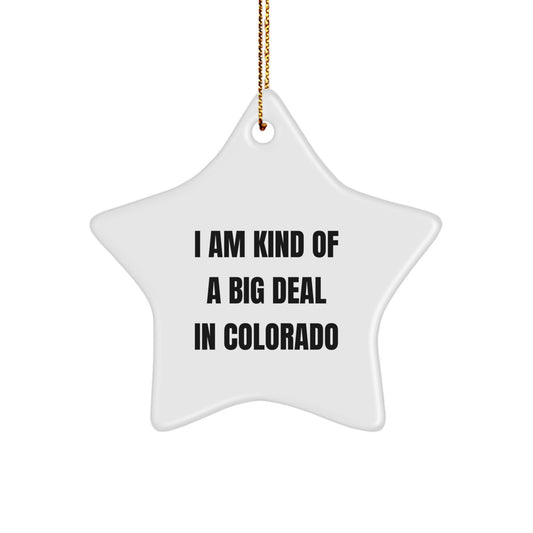 Colorado Star Ornament Treasure for Family Christmas Gift - Image 1