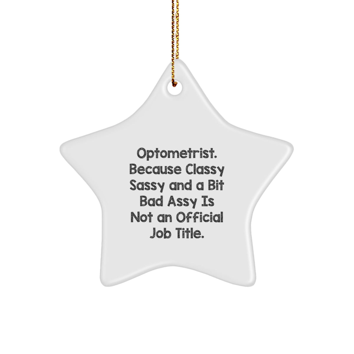 Funny Optometrist Star Ornaments Gifts from Friends for Christmas Unique Decorations - Image 1