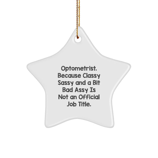 Funny Optometrist Star Ornaments Gifts from Friends for Christmas Unique Decorations - Image 1