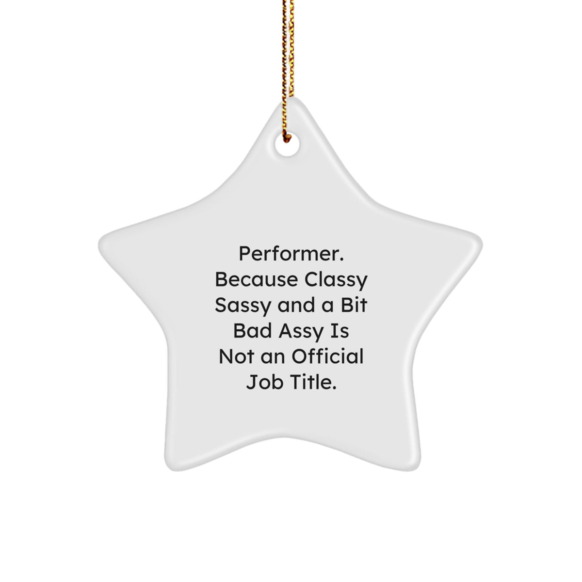 Performer Star Keepsake Bright Christmas Ornament for Him Gift - Image 1