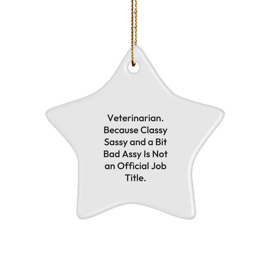 Veterinarian Novelty Christmas Ornament for Friends Gift - Image 1