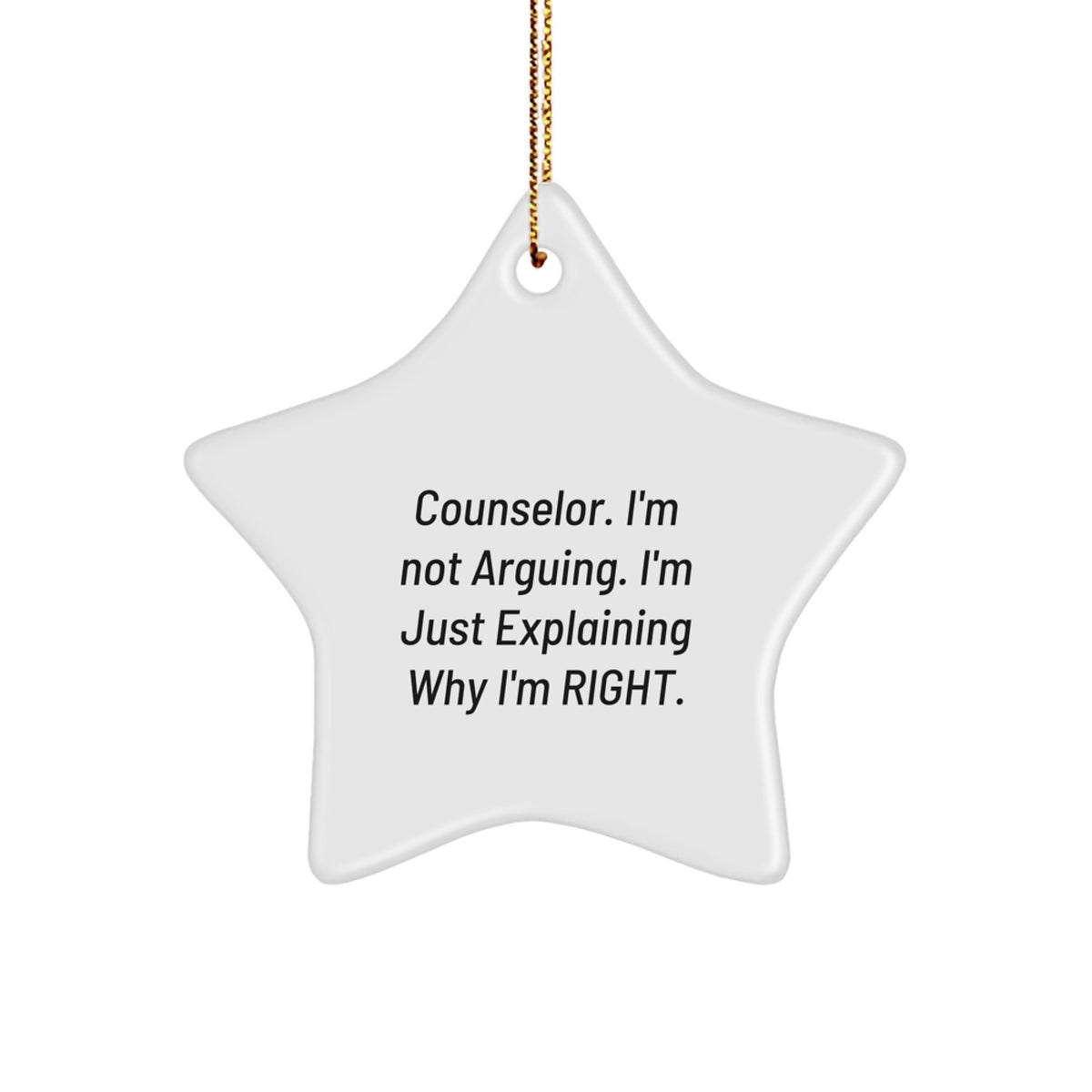 Counselor Treasure Christmas Ornament Gift for Family - Image 1