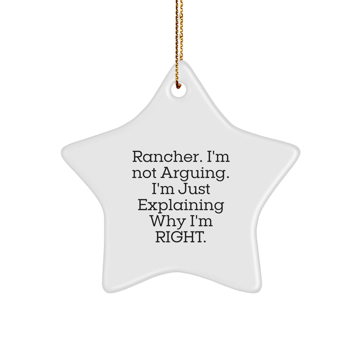 Rancher Keepsake Christmas Ornament for Him Gift - Image 1