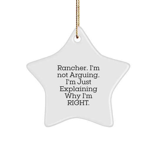 Rancher Keepsake Christmas Ornament for Him Gift - Image 1