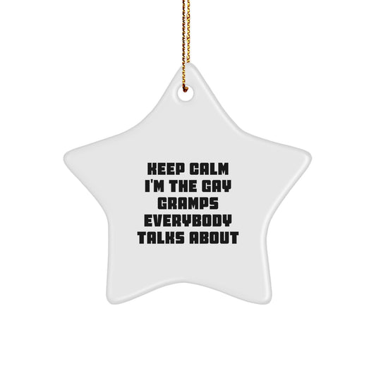 Funny Gramps Star Ornament Gifts from Family Members for Gramps Christmas Unique Presents - Image 1