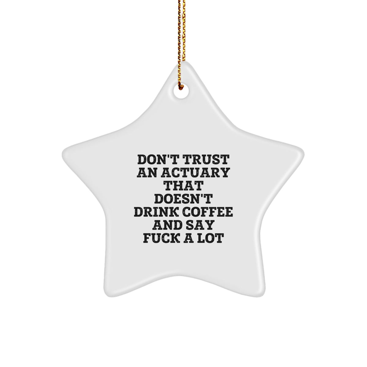 Actuary Favorite Christmas Ornament for Kids Gift – Coffee & Bold Humor - Image 1