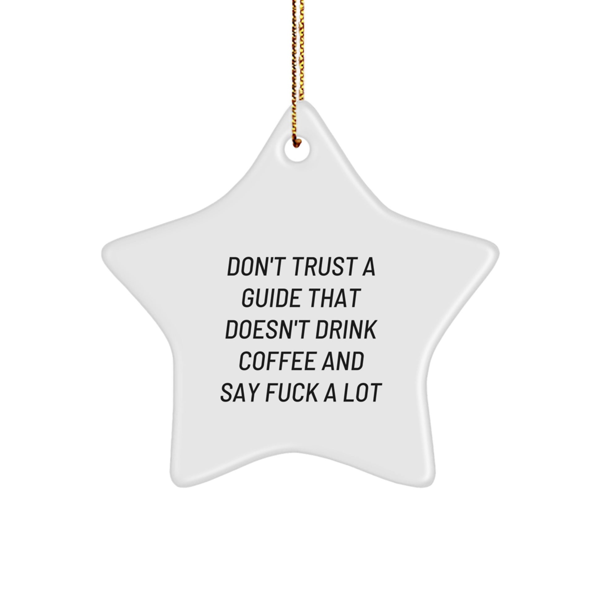Funny Guide Gifts, Star Ornament for Guide Lovers, Christmas Unique Gifts from Friends, Men, Women, Family - Image 1