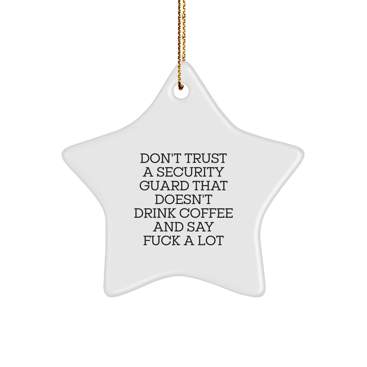 Security Guard Star Ornament Favorite for Kids Christmas Gift - Image 1