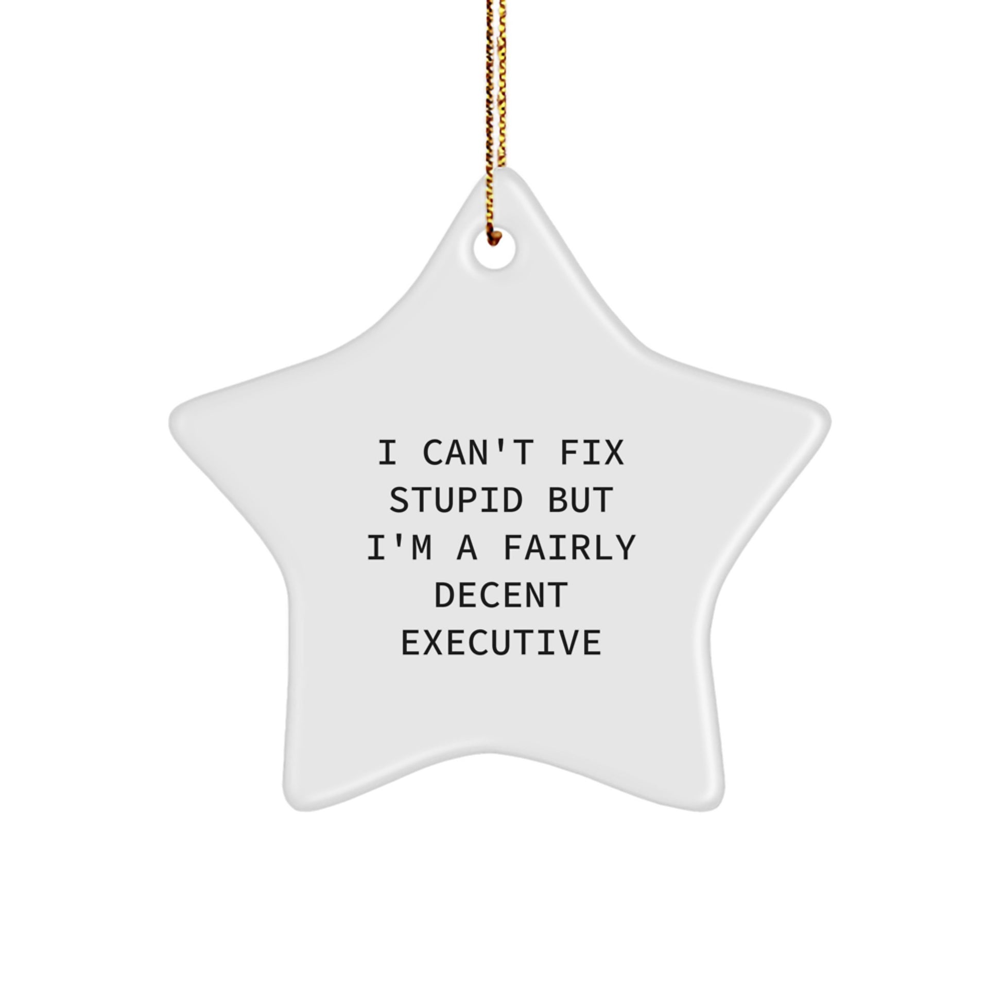 Funny Executive Star Ornament Gifts from Friends to Men, Women, Coworkers, Family for Christmas Unique Decorations - Image 1