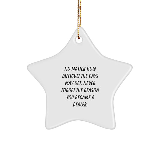 Funny Star Ornament Gifts from Men to Dealer Friends for Christmas Unique Presents - Image 1