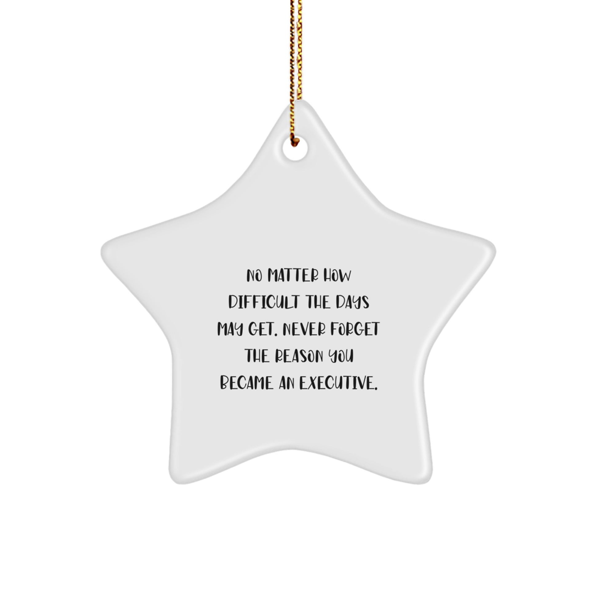 Executive Star Ornament Gifts from Friends for Executive Men, Christmas Unique Executive Star Ornaments with Inspirational Quote - Image 1