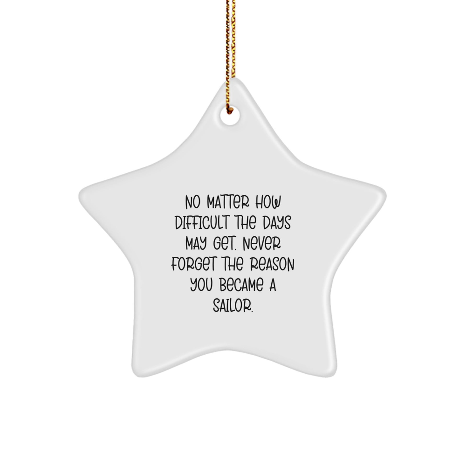 Unique Sailor Gifts from Family, Funny Star Ornament for Sailor Friends on Christmas Unique Gifts - Image 1