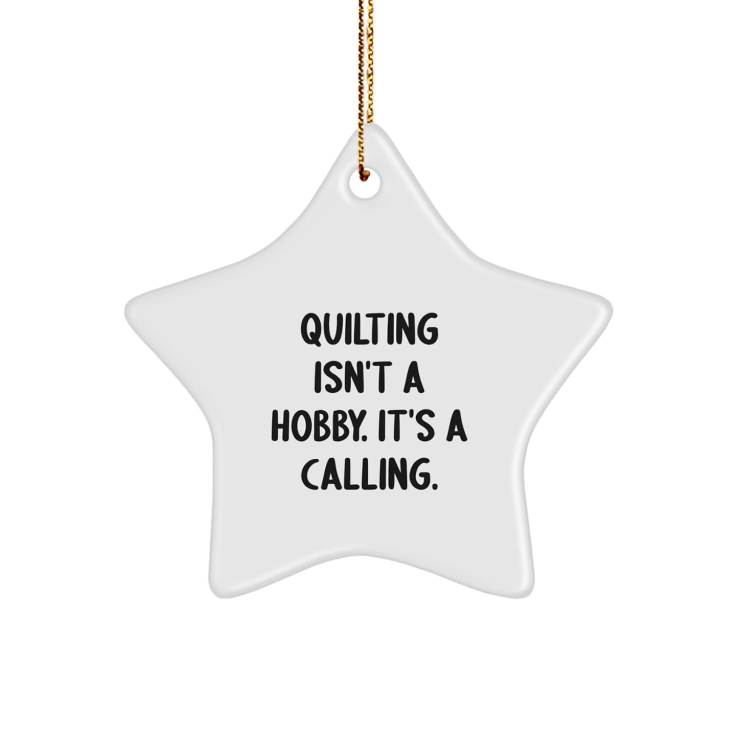 Quilting Gifts from Friends for Women - Inspirational Star Ornament for Christmas Home Decor - Image 1