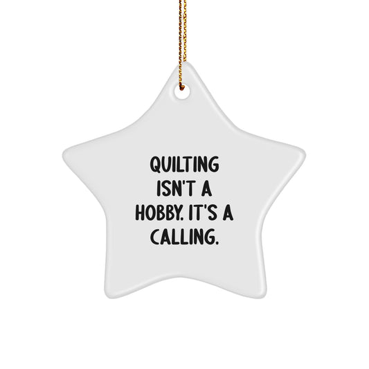 Quilting Gifts from Friends for Women - Inspirational Star Ornament for Christmas Home Decor - Image 1