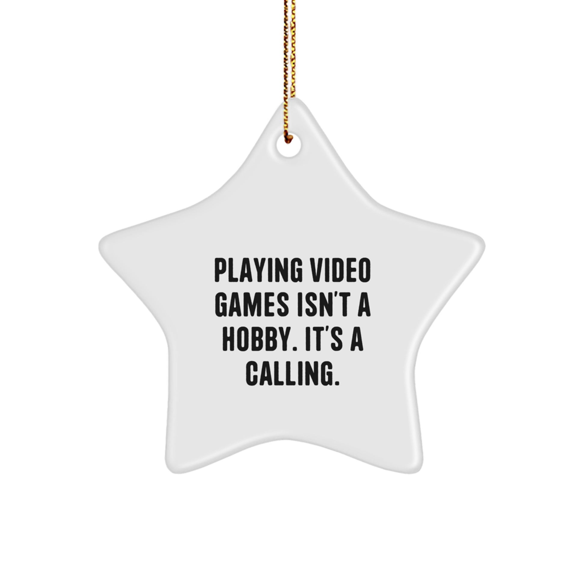 Funny Star Ornament for the Ultimate Gamer, Gifts from Family for Christmas Unique Gifts - Image 1
