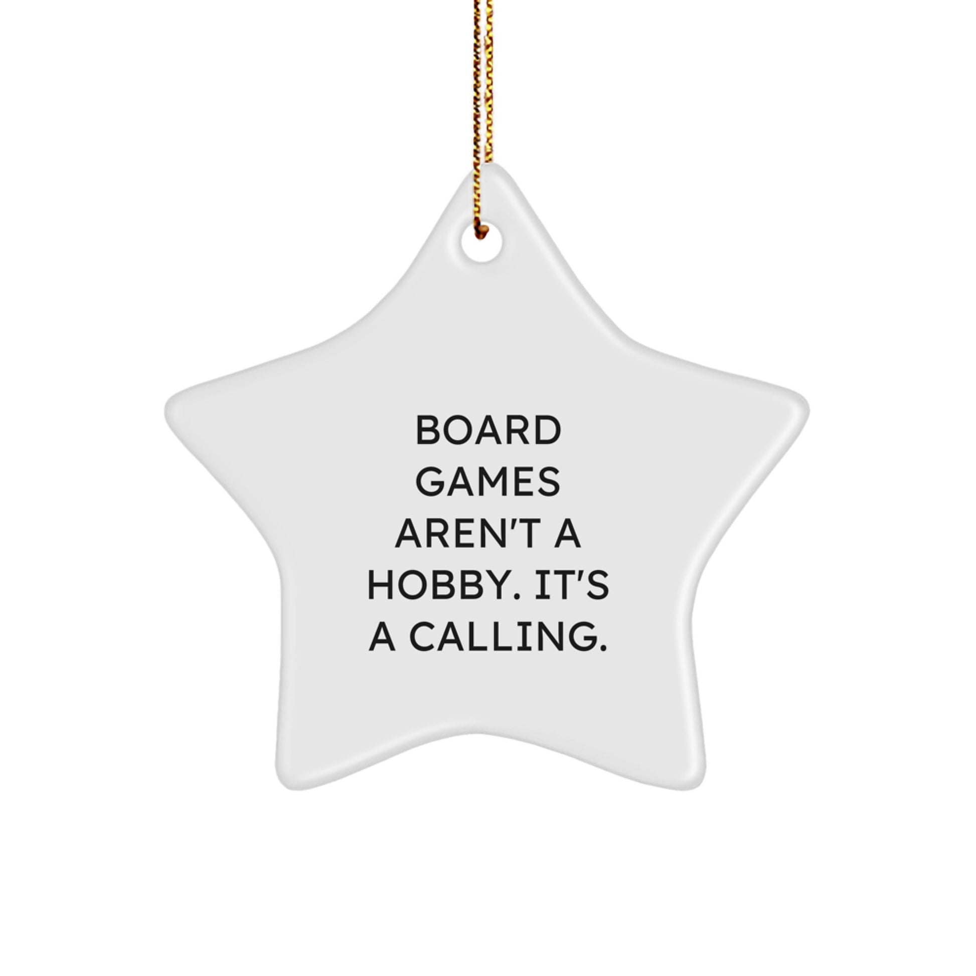 Funny Board Games Star Ornament Gifts from Family to Board Games Lovers at Christmas - Image 1