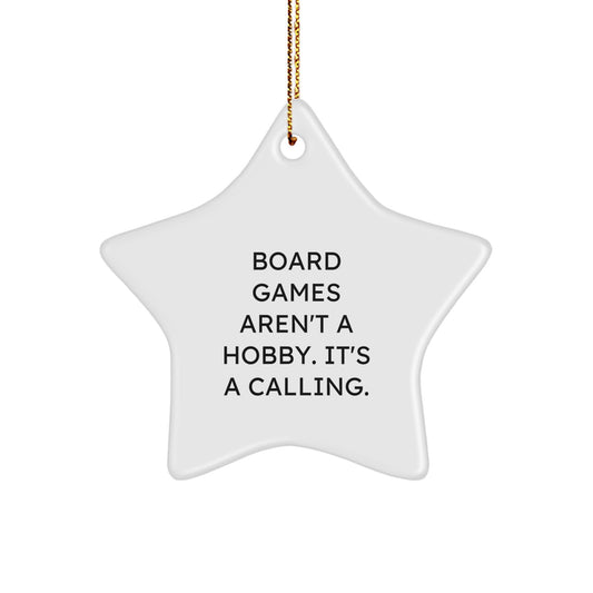 Funny Board Games Star Ornament Gifts from Family to Board Games Lovers at Christmas - Image 1
