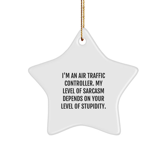 Funny Air Traffic Controller Star Ornament Gifts from Friends and Family for Men and Women - Christmas Unique Gifts for Air Traffic Controller - Image 1