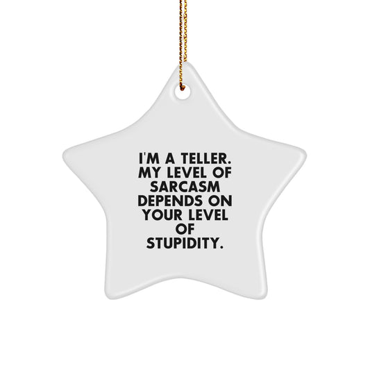 Sassy Teller Star Ornament Gift for Friends Novelty Christmas - Image 1