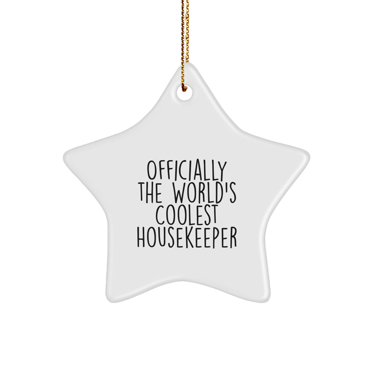 World's Coolest Housekeeper Christmas Ornament Gift for Friends - Image 1