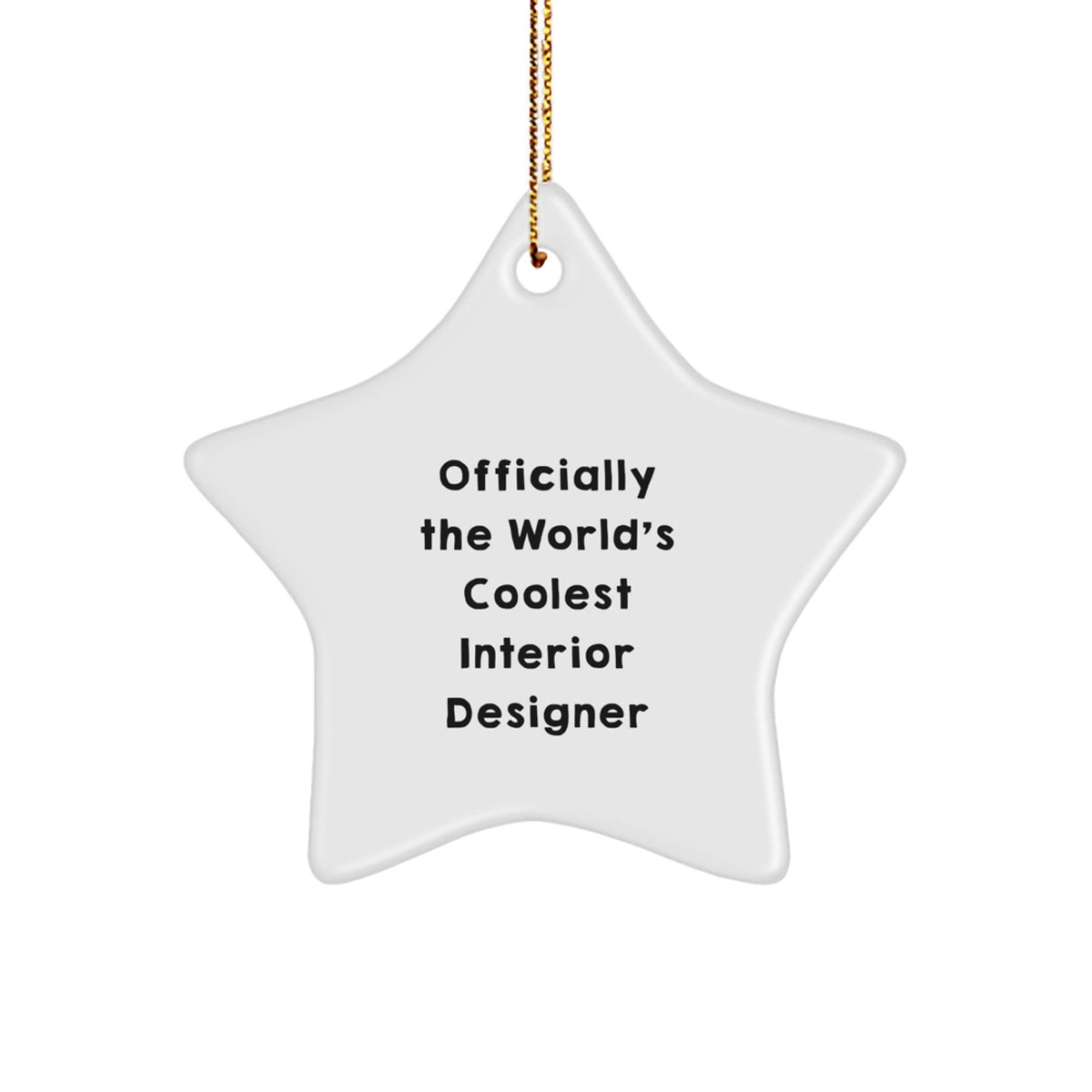Wow Moment Gift Interior Designer Christmas Star Ornament for Happy Kids - Image 1