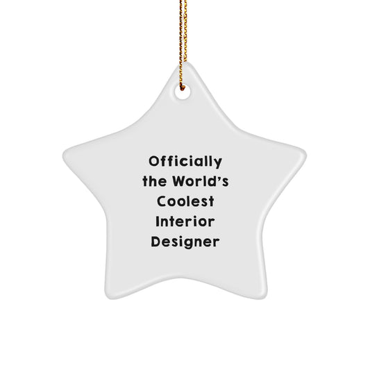Wow Moment Gift Interior Designer Christmas Star Ornament for Happy Kids - Image 1