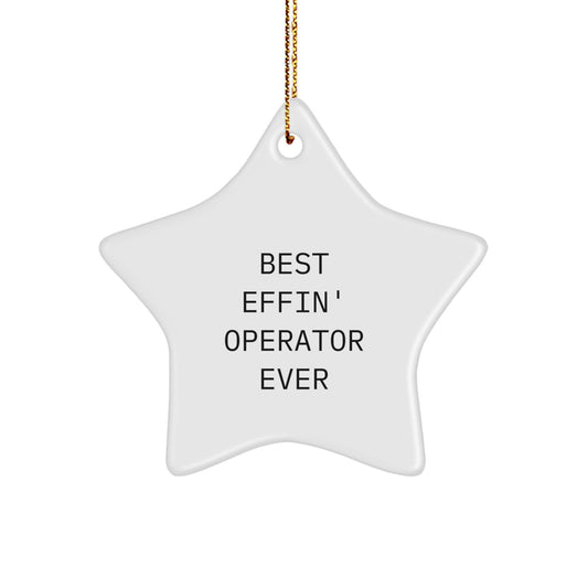 Funny Operator Star Ornament Gifts from Men to Friends on Christmas - Image 1