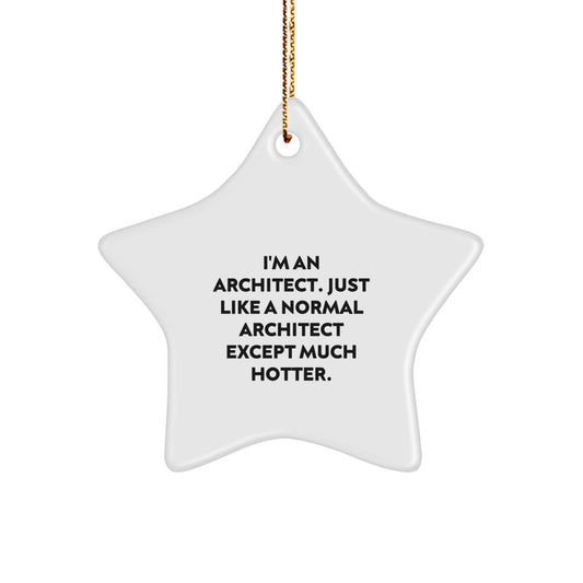 Star Ornament Idea for Coworkers – Christmas Gift for Architects - Image 1