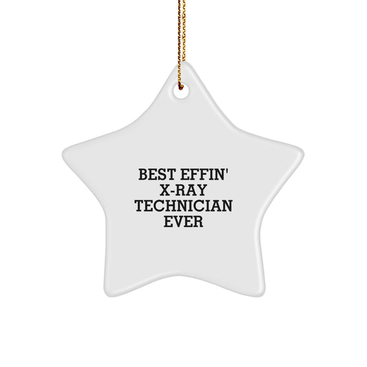Funny X-Ray Technician Star Ornament Gifts from Friends and Family Members for X-Ray Techs on Christmas - Image 1