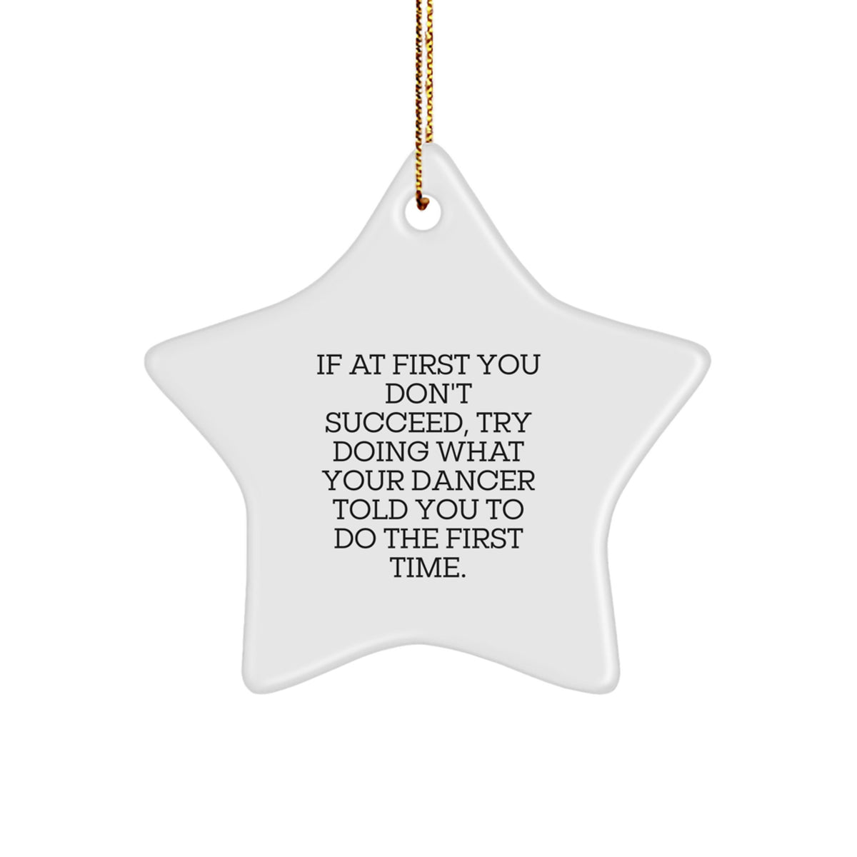 Funny Dancer Star Ornaments Gifts from Friends for Women Christmas Unique Star Shaped Decorations Ideas - Image 1