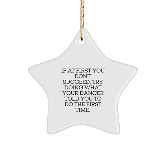 Funny Dancer Star Ornaments Gifts from Friends for Women Christmas Unique Star Shaped Decorations Ideas - Image 1