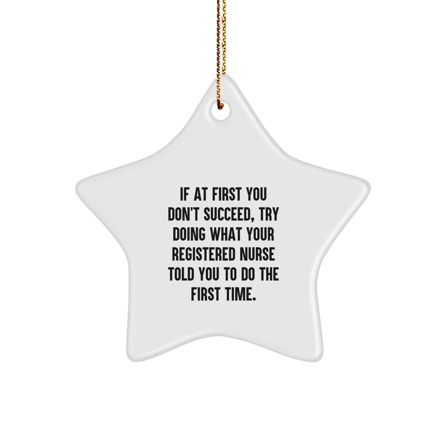 Funny Star Ornament Gifts from Friends to Christmas Unique Registered Nurse Nurse Decorations - Image 1
