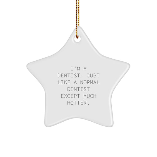 Christmas Ornament Gift for Her Present Dentist Star Keepsake - Image 1