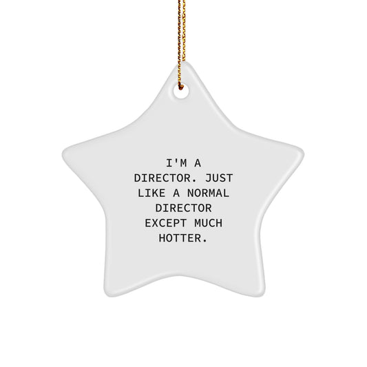 Bold Director Novelty Christmas Ornament for Friends Gift - Image 1